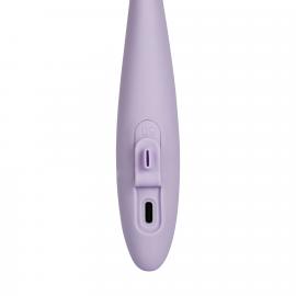Тонкий смарт-вібратор для точки G Svakom Cici 2 Lilac, підігрів до 38 °C - 4