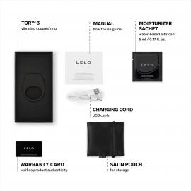 Эрекционное кольцо с вибрацией LELO Tor 3 Black - 2