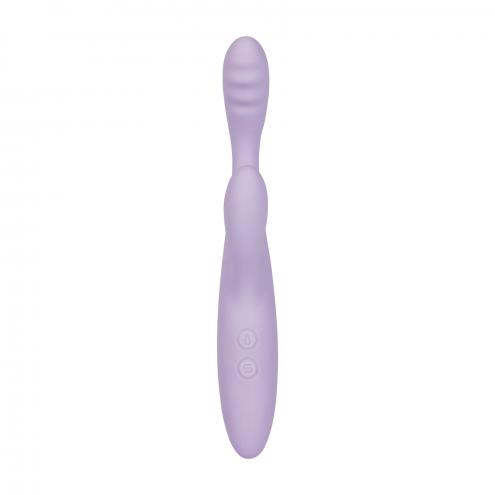 Тонкий кролик-вибратор Svakom Cici 2+ Lilac, управление со смартфона, подогрев до 38 °C