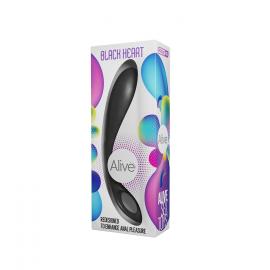 Анальный стимулятор Alive Black Heart Teal Black - 3