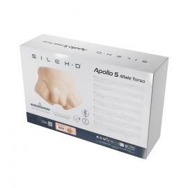 Напівторс з фалоімітатором на присосці SilexD Apollo S Male Torso Caramel - 2