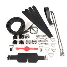 БДСМ-набор LOCKINK Bondage & Restraint Black Set - 8
