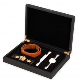 Шкіряний кляп з 2-ма насадками LOCKINK Ball-Gag & Gag-bite Set - Brown - 1