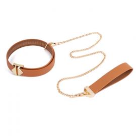 Повідець LOCKINK Tied Collar with Leash Set - Brown - 1