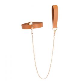 Повідець LOCKINK Tied Collar with Leash Set - Brown - 2