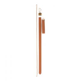 Повідець LOCKINK Tied Collar with Leash Set - Brown - 5