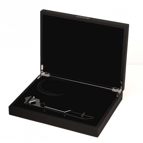 Регульована шльопанка LOCKINK Adjustable Slapper for Impact Play - Black