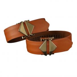Набір із 8 ременів для зв'язування LOCKINK 8-Bondage-Straps Restraint Set - Brown - 8