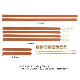 Набір із 8 ременів для зв'язування LOCKINK 8-Bondage-Straps Restraint Set - Brown - 9