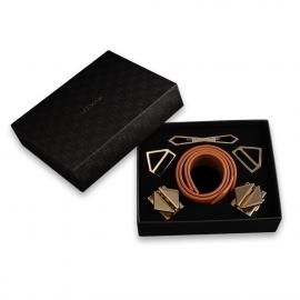 Наручники LOCKINK Wristcuffs/Anklecuffs Brown Set - 6