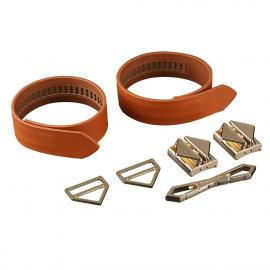 Наручники LOCKINK Wristcuffs/Anklecuffs Brown Set - 2