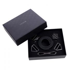 Наручники LOCKINK Wristcuffs/Anklecuffs Black Set - 5