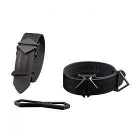 Наручники LOCKINK Wristcuffs/Anklecuffs Black Set - 6