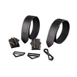 Наручники LOCKINK Wristcuffs/Anklecuffs Black Set - 8