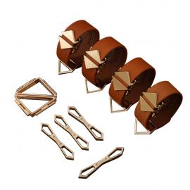 Набір для зв'язування LOCKINK Hogtie Set - Brown - 1