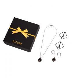 Затискачі для сосків з важкою підвіскою LOCKINK Nipple Clamps with Heavy Pendant - Grey - 1