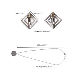 Затискачі для сосків з важкою підвіскою LOCKINK Adjustable Nipple Clamps with Heavy Pendant - Grey - 5