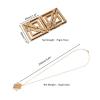 Затискачі для сосків з легкою підвіскою LOCKINK Adjustable Nipple Clamps with Light Pendant - Golden