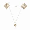 Затискачі для сосків з легкою підвіскою LOCKINK Adjustable Nipple Clamps with Light Pendant - Golden