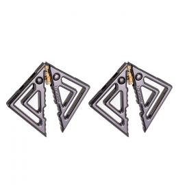 Затискачі для сосків з легкою підвіскою LOCKINK Adjustable Nipple Clamps with Light Pendant - Grey - 6
