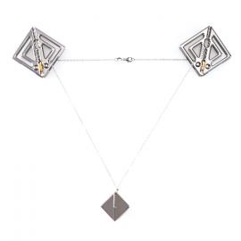 Затискачі для сосків з легкою підвіскою LOCKINK Adjustable Nipple Clamps with Light Pendant - Grey - 1