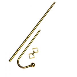 Анальний гак LOCKINK Golden Adjustable Anal Hook Set - 1