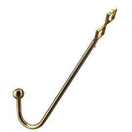Анальний гак LOCKINK Golden Adjustable Anal Hook Set - 7
