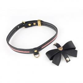Повідець LOCKINK SEVANDA Love Heart Butterfly Leather Collar Set - Black - 7