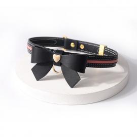 Повідець LOCKINK SEVANDA Love Heart Butterfly Leather Collar Set - Black - 8