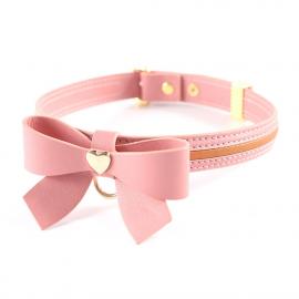 Повідець LOCKINK SEVANDA Love Heart Butterfly Leather Collar Set - Pink - 5