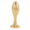 Металева анальна пробка Лисий хвіст LOCKINK SEVANDA White Fox-Tail Anal Pear-shape Plug