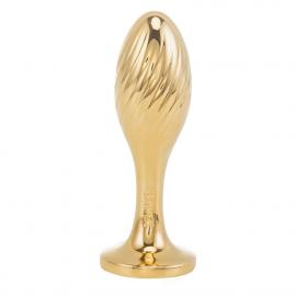 Металева анальна пробка Лисий хвіст LOCKINK SEVANDA White Fox-Tail Anal Pear-shape Plug - 2