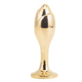 Металева анальна пробка Кролячий хвіст LOCKINK SEVANDA White Bunny-Tail Anal Rose-shape Plug - 3