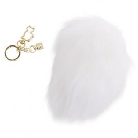 Металева анальна пробка Кролячий хвіст LOCKINK SEVANDA White Bunny-Tail - 3