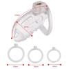 Клітка для пеніса LOCKINK SEVANDA Plastic Penis Chastity Cage - Transparent