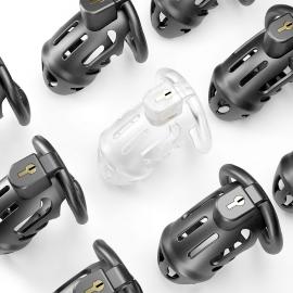 Клітка для пеніса LOCKINK SEVANDA Plastic Penis Chastity Cage - Black - 9