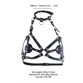 Портупея на груди LOCKINK SEVANDA Queen Chest Harness with Removable Bra - 3