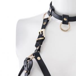 Портупея на груди LOCKINK SEVANDA Queen Chest Harness with Removable Bra - 8