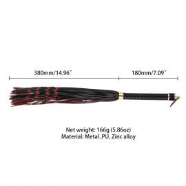 Флогер LOCKINK SEVANDA Red & Black Braided Tail Flogger - 10