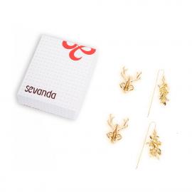 Затискачі для сосків LOCKINK SEVANDA Stag Adjustable Nipple Clamps Set - 5