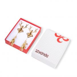 Затискачі для сосків LOCKINK SEVANDA Stag Adjustable Nipple Clamps Set - 2