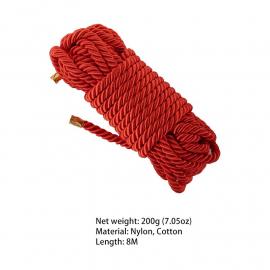 Мотузка для шибарі LOCKINK SEVANDA Shibari Pratice Rope Red, 8 метрів - 2