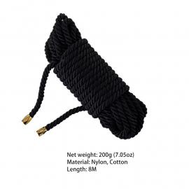 Мотузка для шибарі LOCKINK SEVANDA Shibari Pratice Rope Black, 8 метрів - 3
