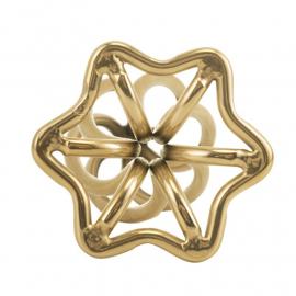 Анальна пробка LOCKINK SEVANDA Hollow Spiral Golden Metal Anal Plug - S size - 4