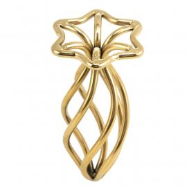 Анальна пробка LOCKINK SEVANDA Hollow Spiral Golden Metal Anal Plug - S size - 7