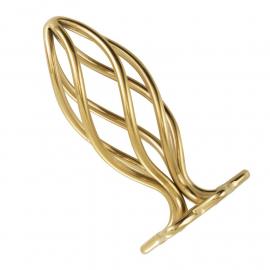 Анальна пробка LOCKINK SEVANDA Hollow Spiral Golden Metal Anal Plug - S size - 2