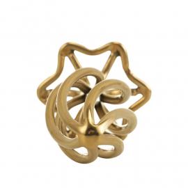 Анальная пробка LOCKINK SEVANDA Hollow Spiral Golden Metal Anal Plug - M size - 4