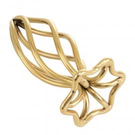 Анальная пробка LOCKINK SEVANDA Hollow Spiral Golden Metal Anal Plug - M size - 3