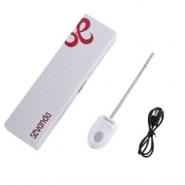 Уретральний зонд LOCKINK SEVANDA Vibrating & E-stim Metal Urethral Sounding - White - 2