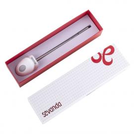 Уретральний зонд LOCKINK SEVANDA Vibrating & E-stim Metal Urethral Sounding - White - 10